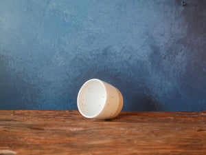 Small White Speckle Cup - I (SET OF TWO)