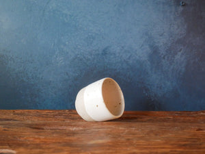 Small White Speckle Cup - I