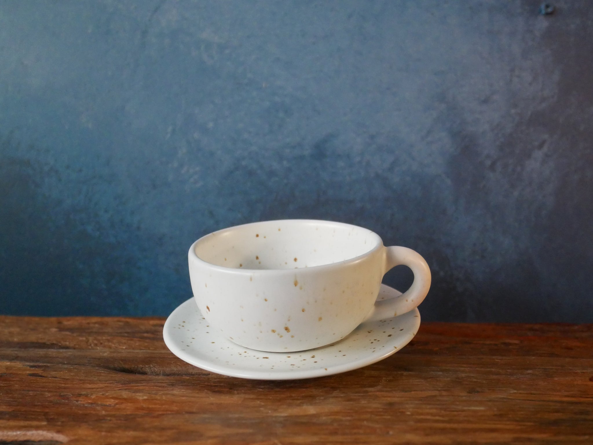 White Speckle Coffee Set - I (SET OF TWO)