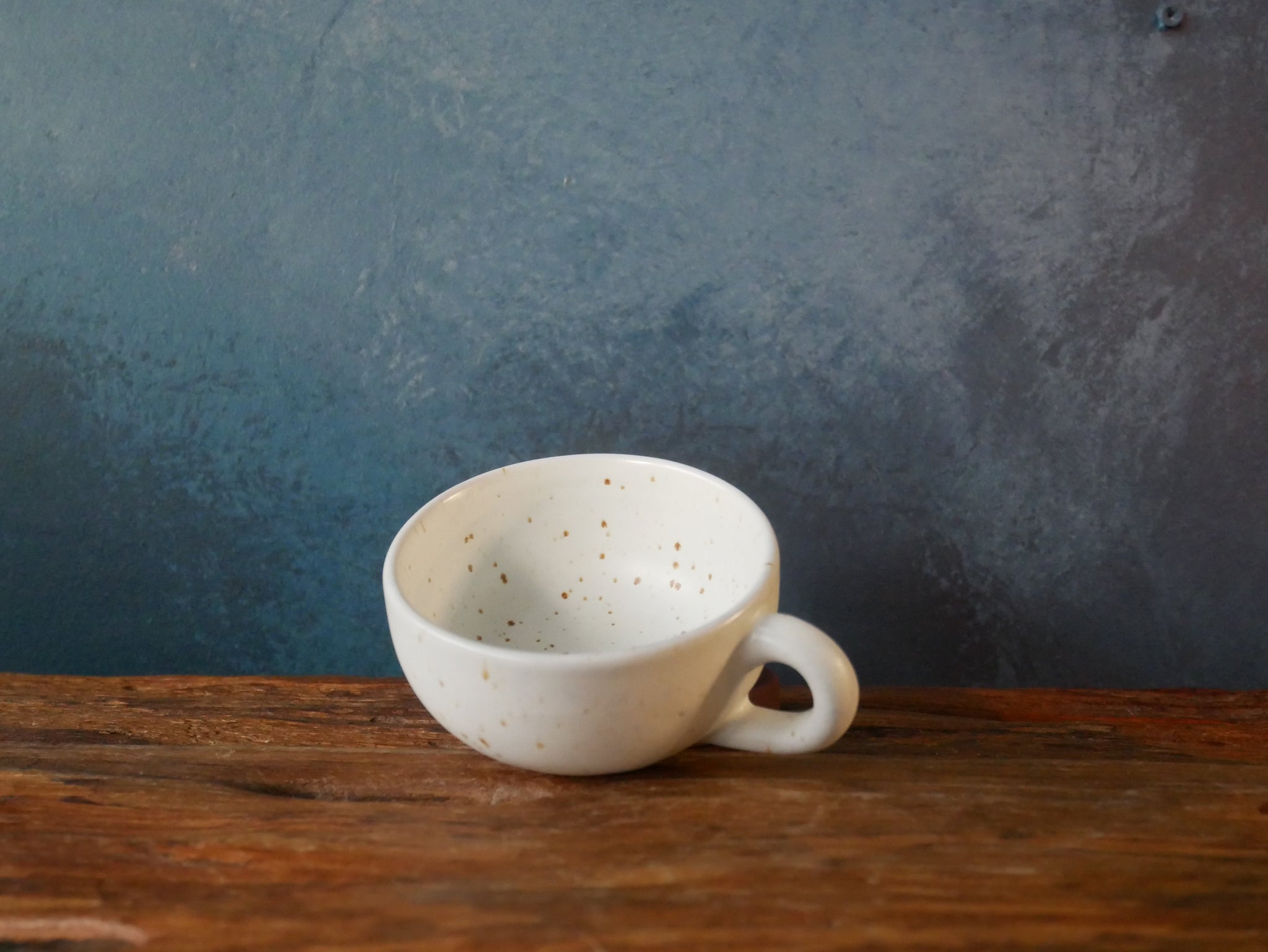 White Speckle Coffee Set - I (SET OF TWO)