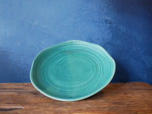 Teal Uneven Plate