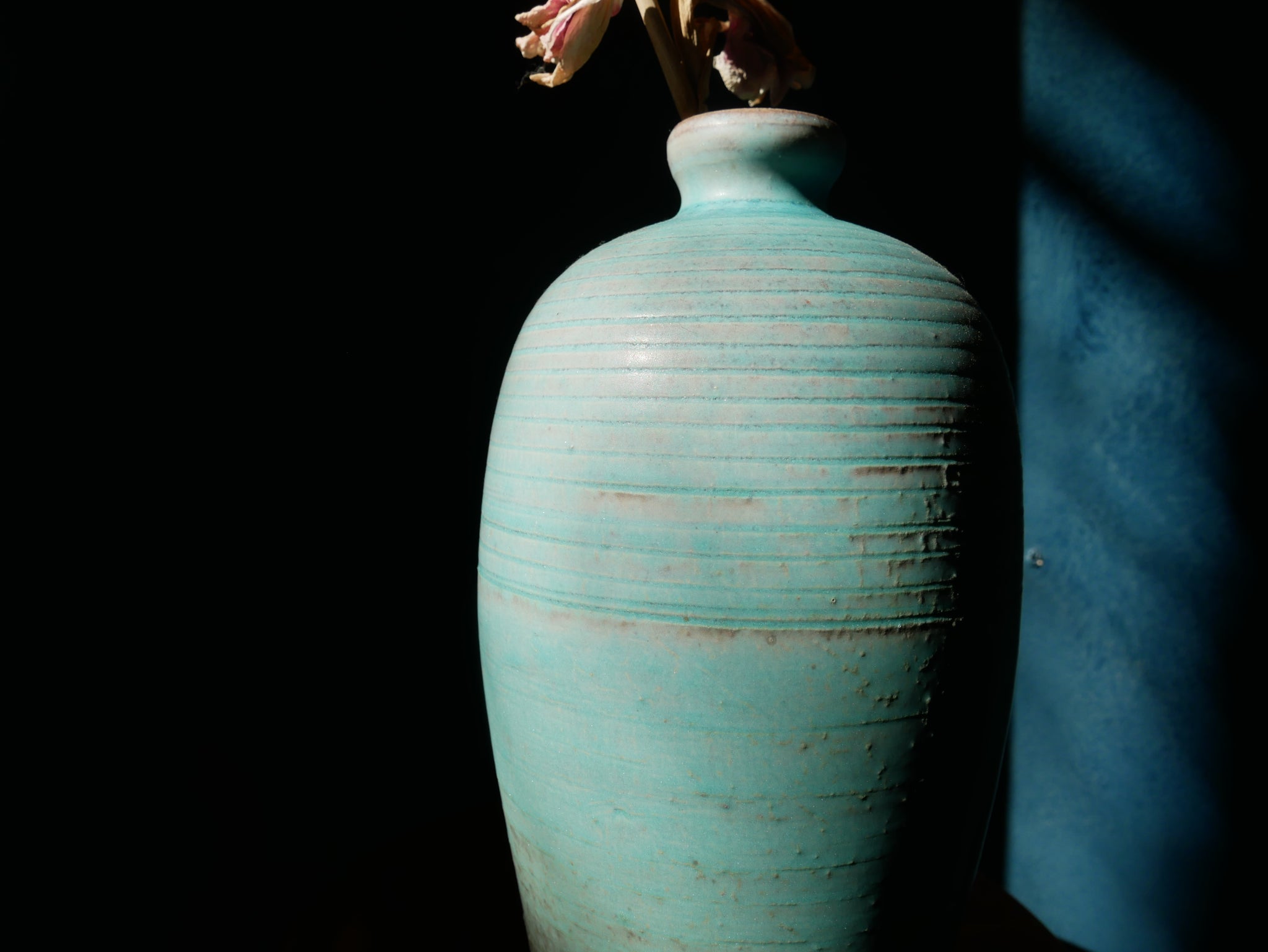 Dark Lavender Vase - II