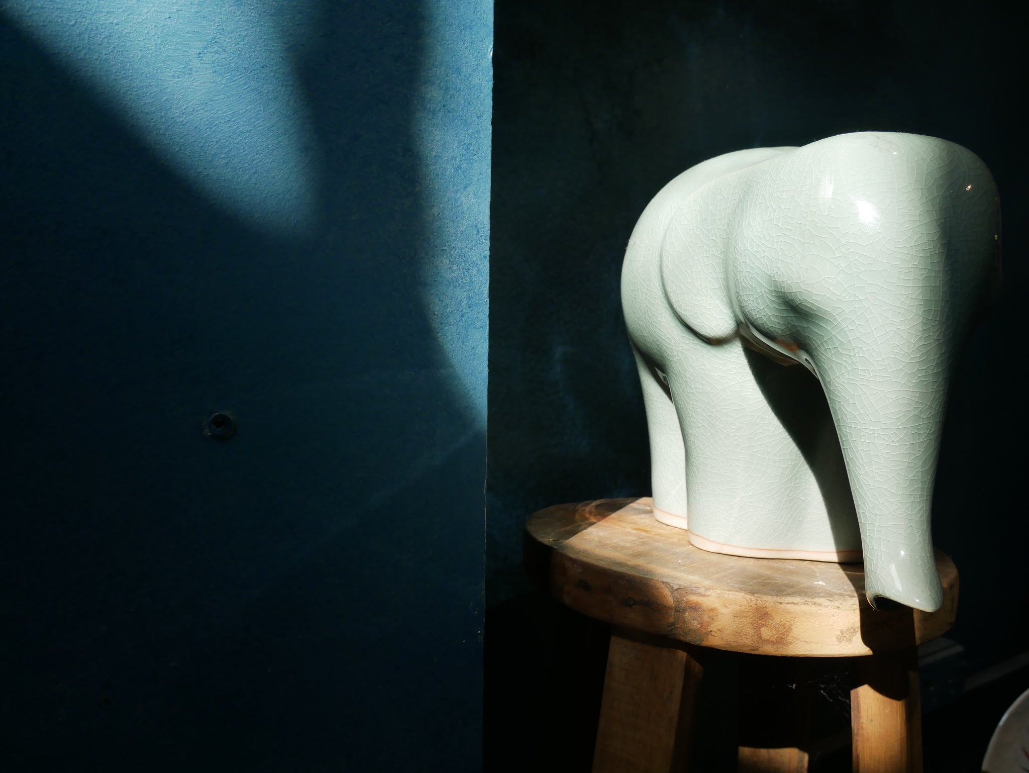 Green Celadon Elephant - II