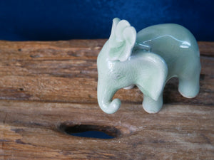 Green Celadon Elephant - IV