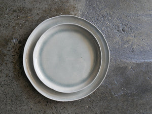 Shiny Taupe Plates - Two Sizes