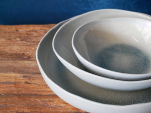 Shiny Taupe Bowl - Various Sizes