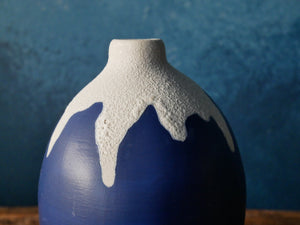 Cobalt Drip Vase