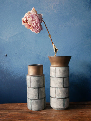 Rustic Taupe Vase - lll
