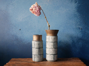 Rustic Taupe Vase - lll
