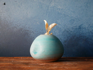 Turquoise Sky Vase - VII [Various sizes]