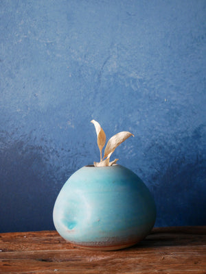 Turquoise Sky Vase - VII [Various sizes]