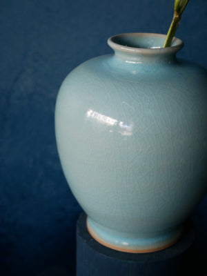 Blue Celadon Vase - II -  Chun