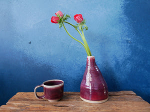 Copper Red Plum Vases - II - Two Styles