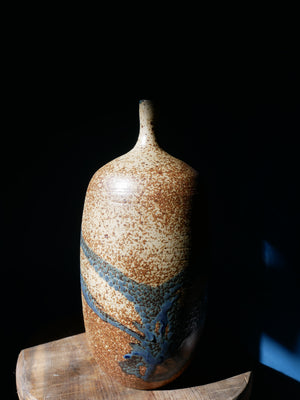 Deep Blue Natural Speckle Vase
