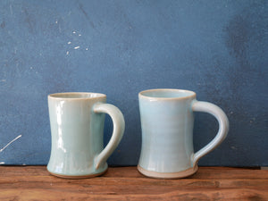 Blue celadon mug
