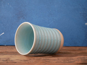 Blue celadon mug