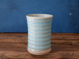 Blue celadon mug