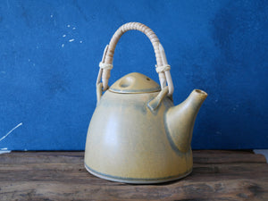 Yellow Tea pot - IRON tea pot - Two sizes