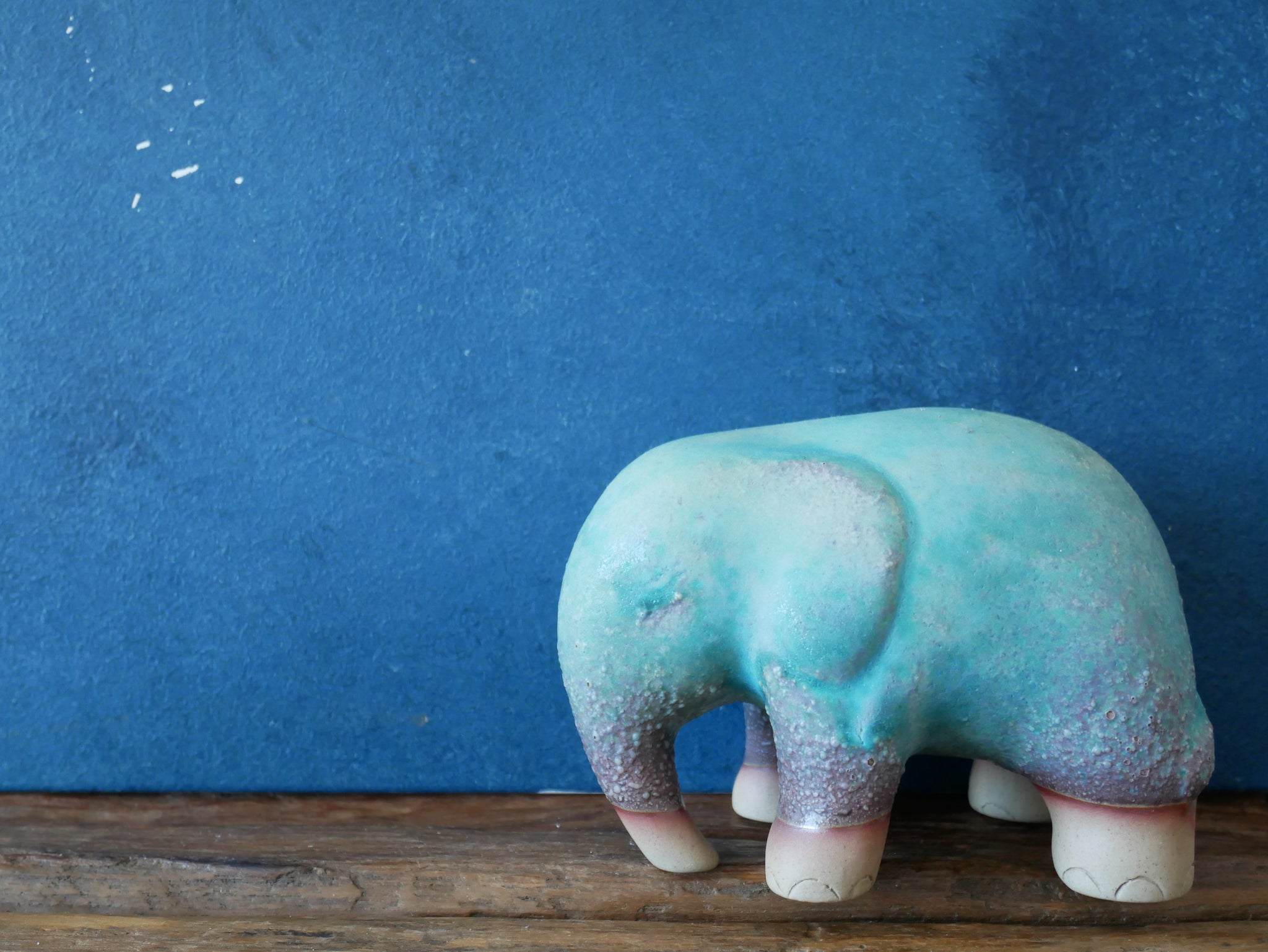 Turquoise Sky Elephants - VI - Two Sizes