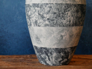 Marble pattern vase - l
