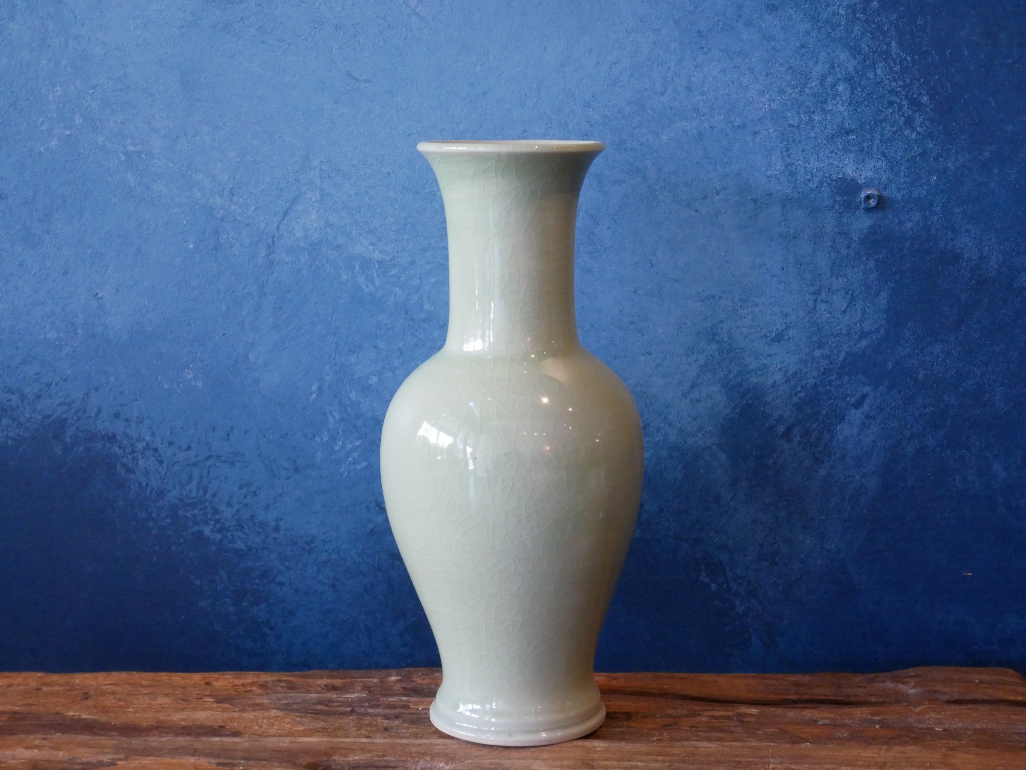 Green celadon | Traditional tall Vase