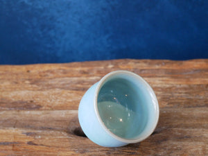Blue celadon tea cup - l