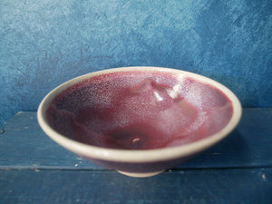Copper red waterfall bowls