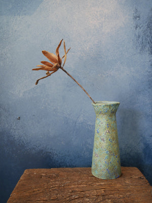 Turquoise Dotty Vase