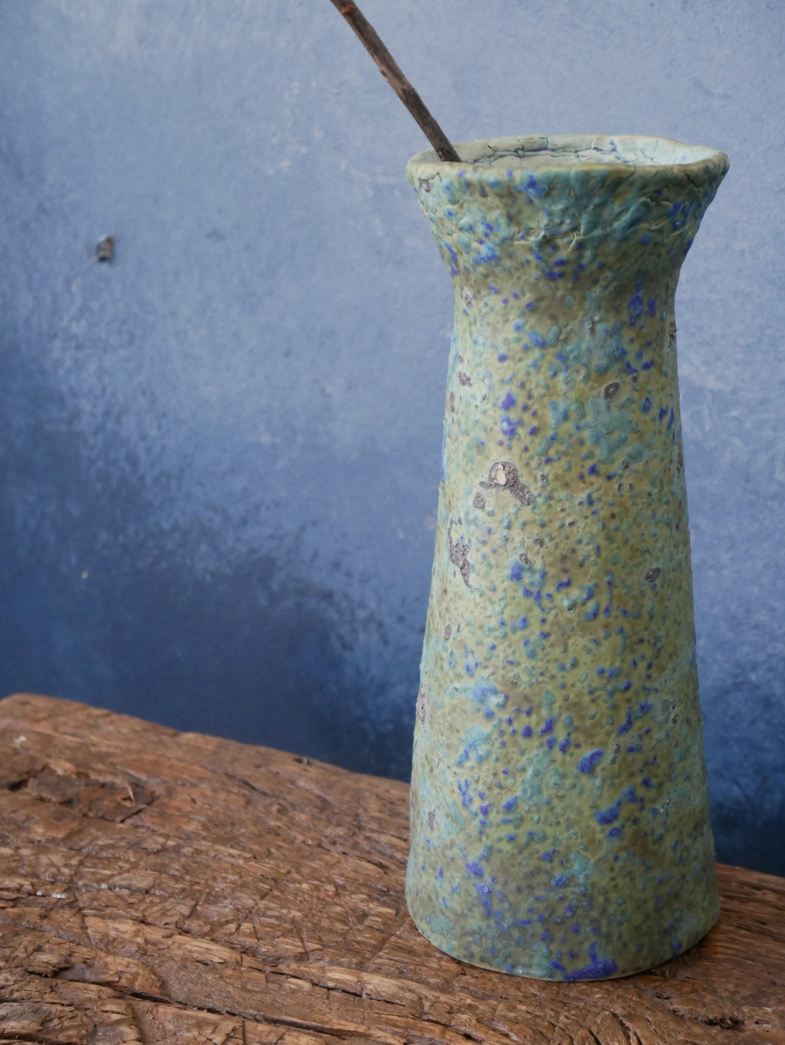Turquoise Dotty Vase